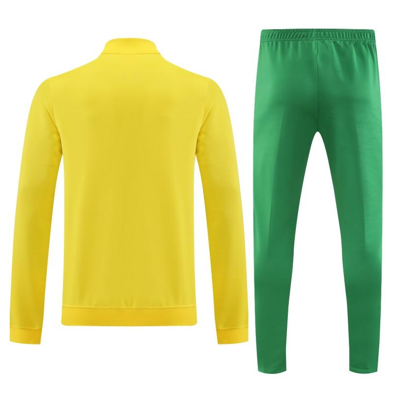 23/24 Puma Yellow Green Full Zipper Jacket+Pants