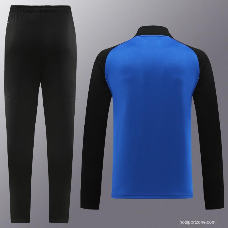 23/24 PUMA Black/Blue Full Zipper Hooide Jacket+Pants