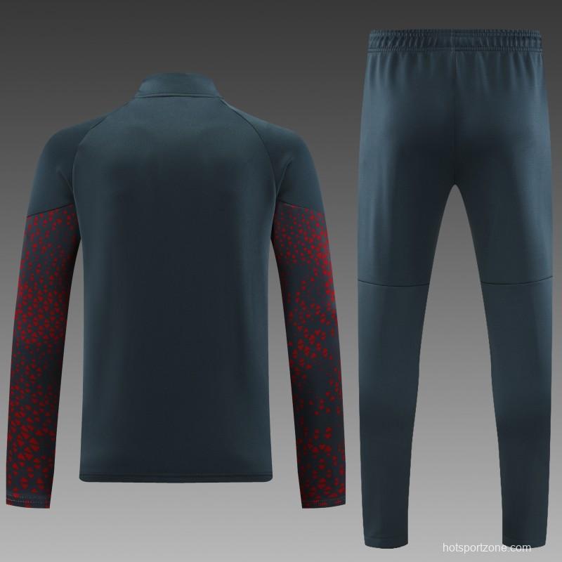 23/24 Manchester City Grey Full Zipper Jacket+Pants
