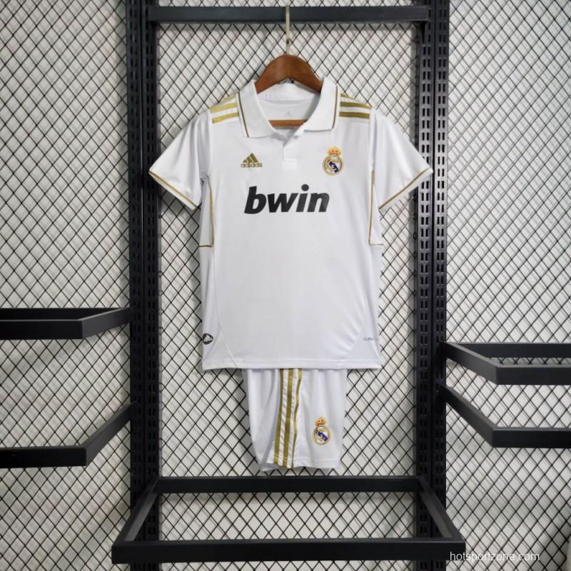 Retro 11-12 KIDS Real Madrid Home Jersey