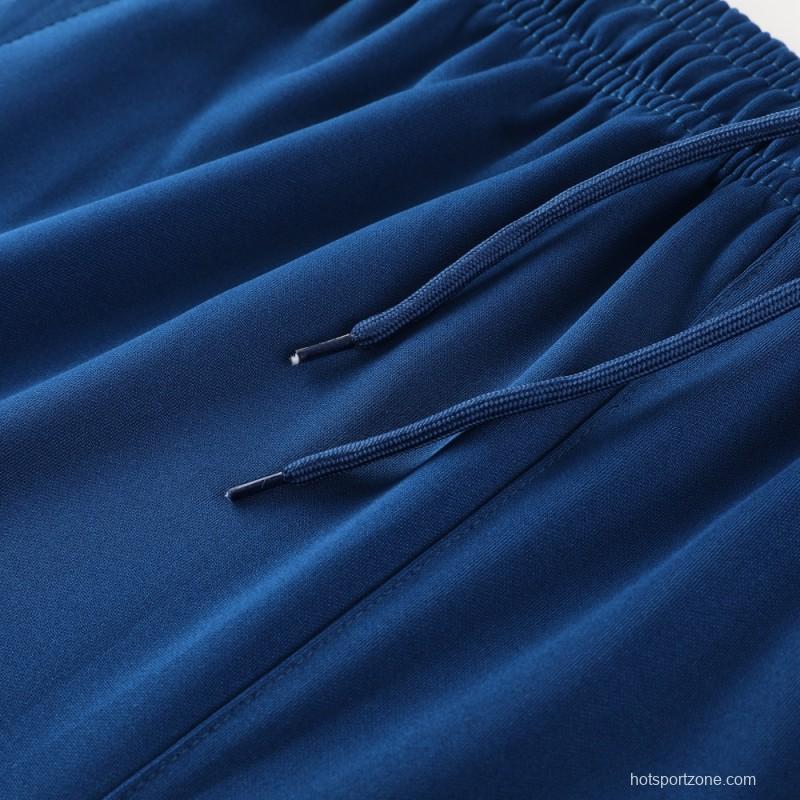 23/24 Manchester City Blue Half Zipper Jacket+Pants
