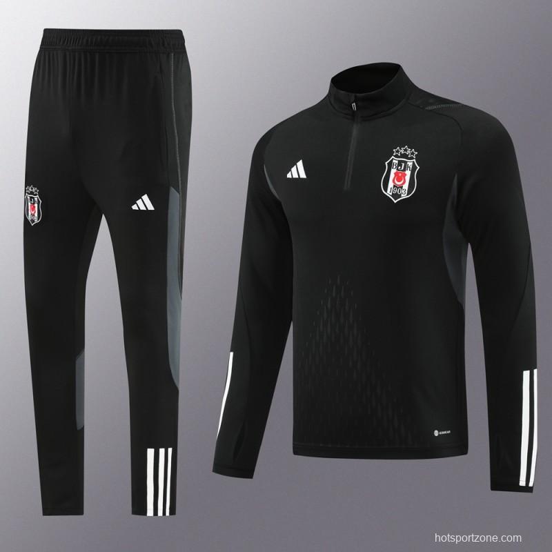 23/24 Besiktas Black Half Zipper Jacket+Pants