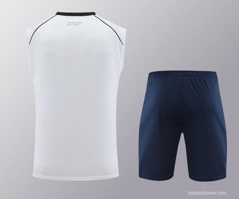 23/24 Napoli White Vest Jeresy+Shorts