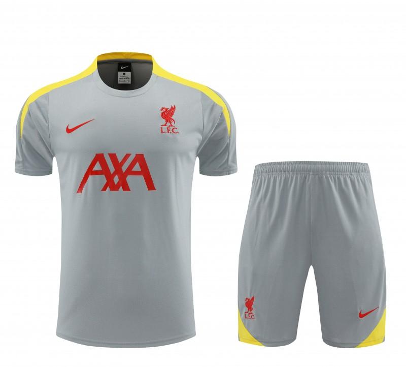 24/25 Liverpool Grey Short Sleeve Jeresy+Shorts