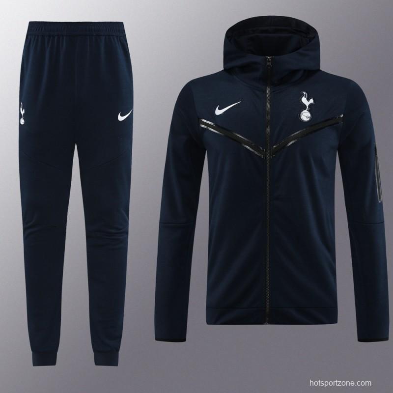 23/24 Tottenham Hotspur Full Zipper Hoodie Jacket+Pants