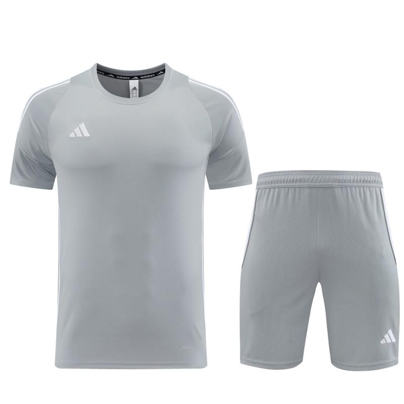 2024 Adidas Grey Short Sleeve Jersey+Shorts