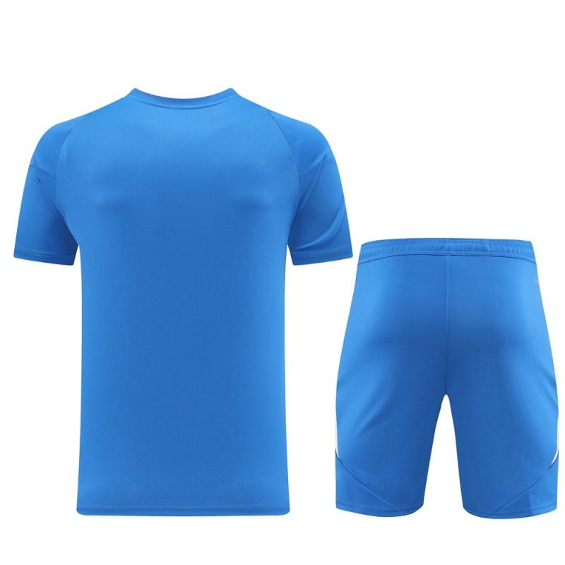 2024 Adidas Blue Short Sleeve Jersey+Shorts