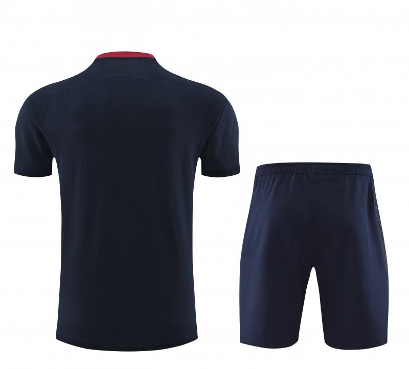 2024 Nike Navy Cotton Short Sleeve Jersey+Shorts