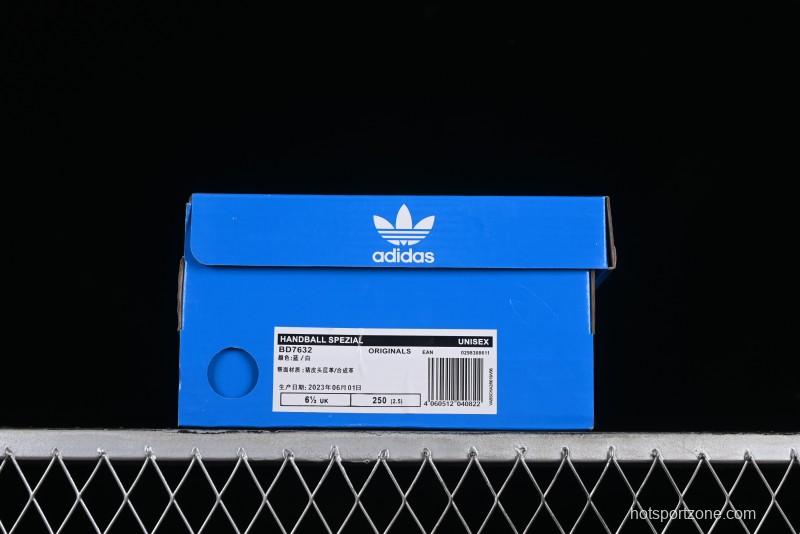 Adidas Handball Spezial Retro Casual Sneakers with Suede Upper and Gum Rubber Outsole - BD7632