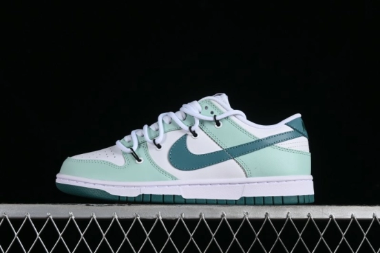 Nike SB Dunk Low White Green Skateboarding Shoes - FD9911-101