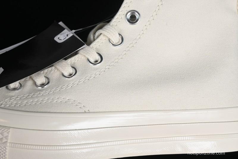 Converse Chuck 1970s Original Cream White High-Top Casual Canvas Shoes - 162210C