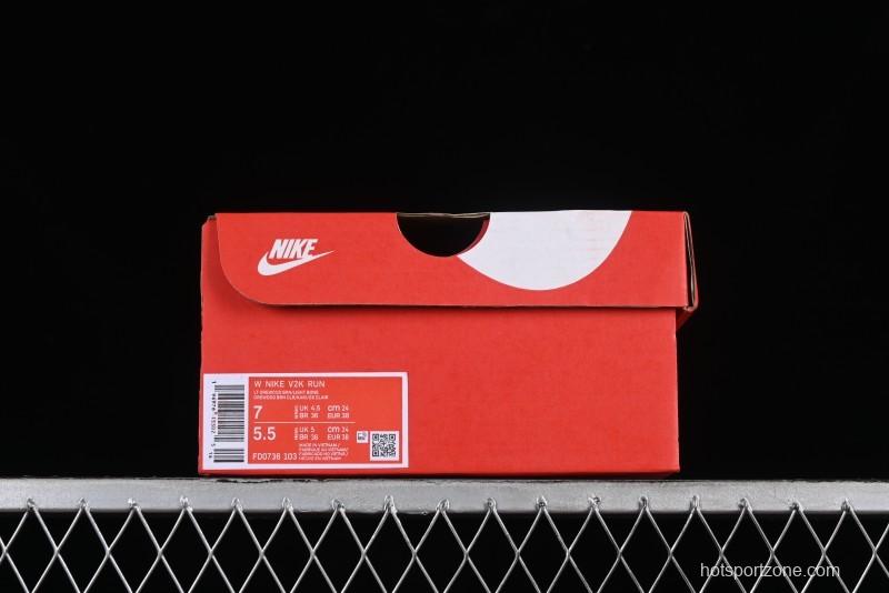 Nike V2K Runtekk 3XL Low-Top Retro Running Shoes with Shock Absorption and Anti-Slip Design - FD0736-103