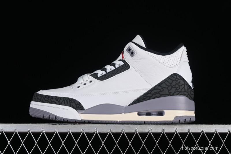 Nike Air Jordan 3 Retro Cement Grey Sneakers - CT8532-106