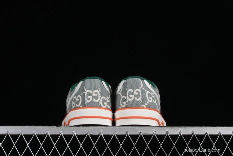 Gucci Tennis 1977 Print Sneaker Retro Casual Canvas Shoes - 02JPO9064