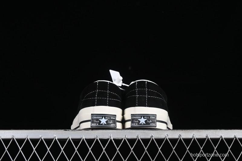 Converse One Star J Vtg Suede Low-Top Casual Sneakers in Black/Grey - M.C3