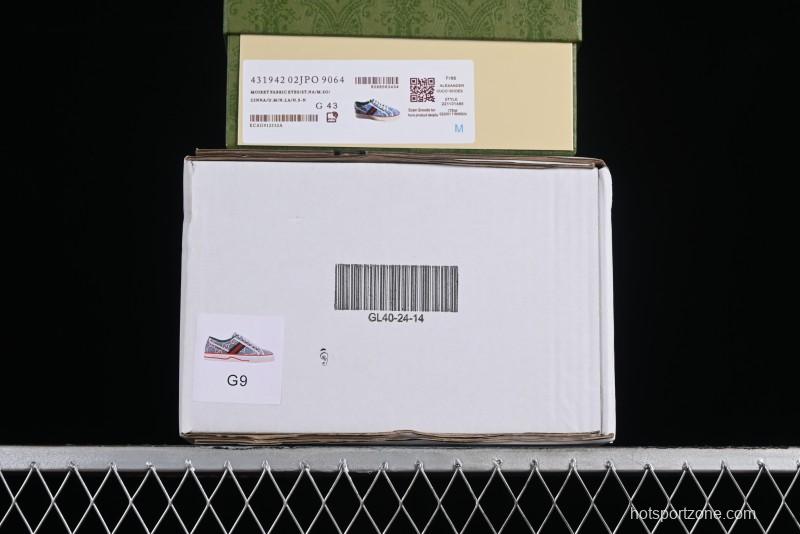 Gucci Tennis 1977 Print Sneaker Retro Casual Canvas Shoes - 02JPO9064