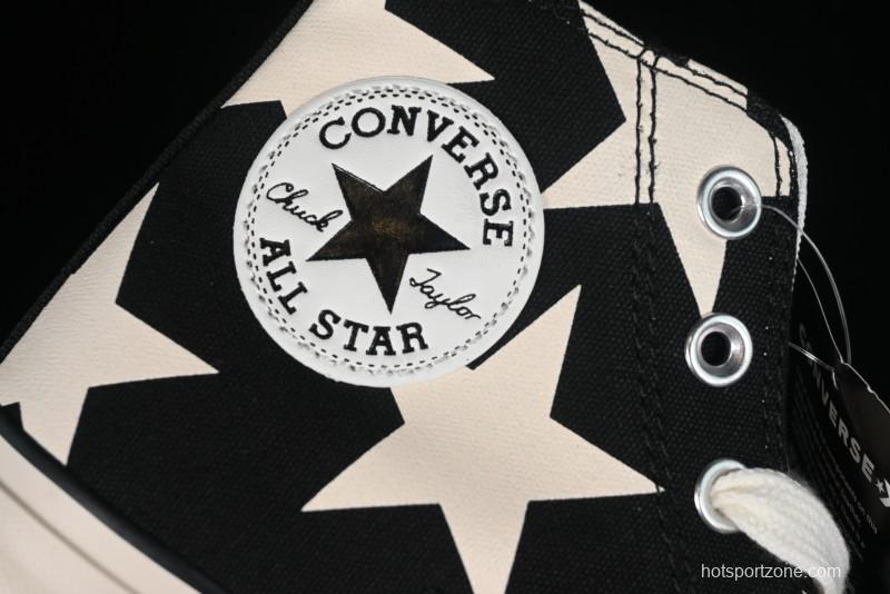 Converse All Star Lift High Top Platform Sneakers with Star Print - A09903C