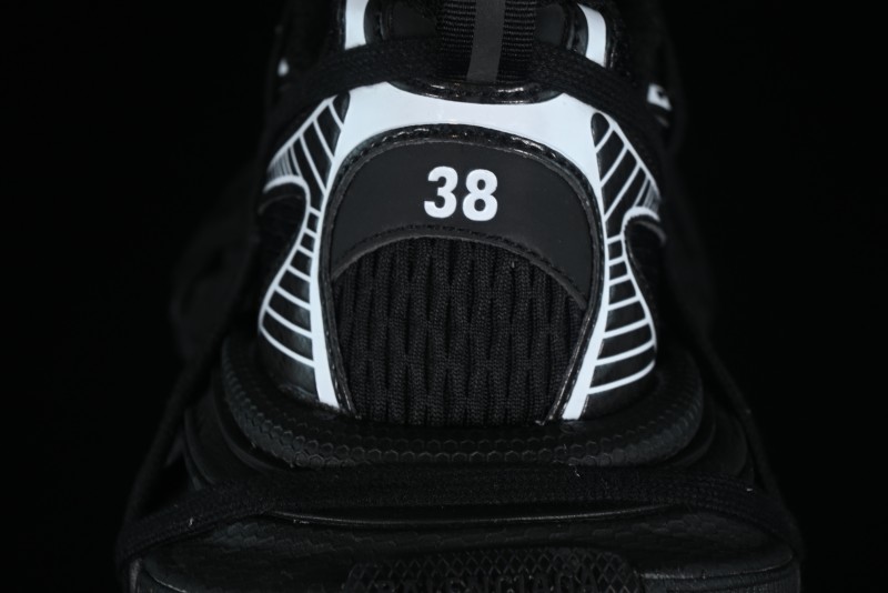 Balenciaga Phantom Sneaker 10th Generation Lace-Up Running Shoes with Transparent Heel Strap - W3XL11090