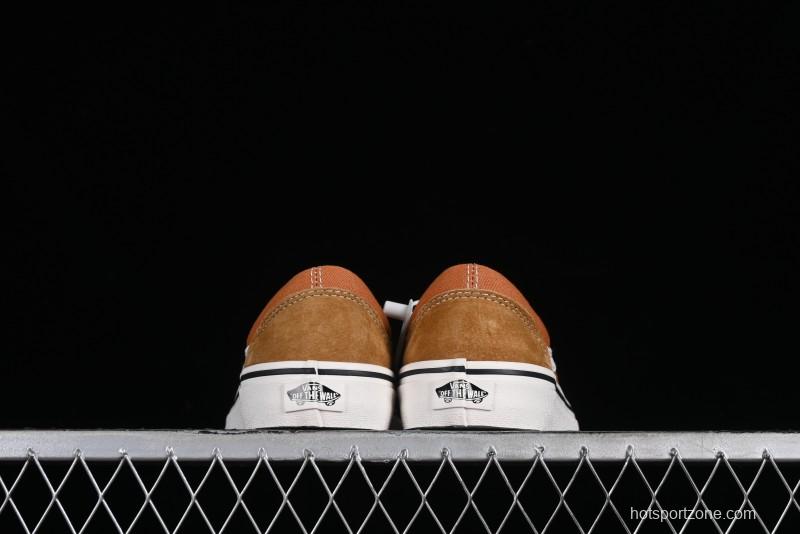 Vans Old Skool Reissue 136 High-End Series Round Toe Orange Canvas Vulcanized Shoes - VN000MT6BKQ