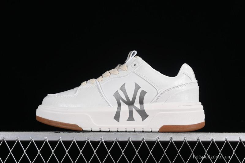 MLB Chunky Liner Metal Senior Series Lightweight Platform Casual Sneakers with 6cm Height Increase - 3ASXCLX4N50WHS
