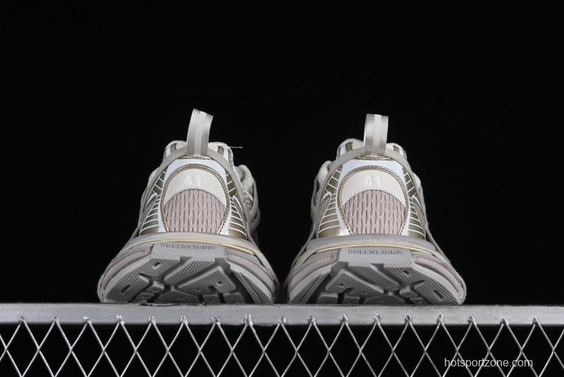 Balenciaga Phantom Sneaker 10th Generation Lace-Up Running Shoes with Transparent Heel Strap - W3XLL9191