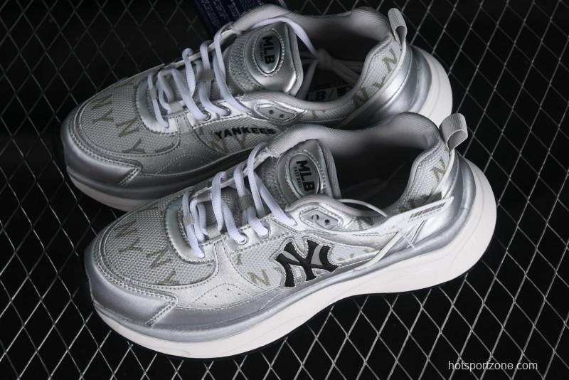 New York Yankees NY MLB Fast Ball Classic Monogram 24SS Retro Casual Running Shoes - 3ARNFSB4N50SS