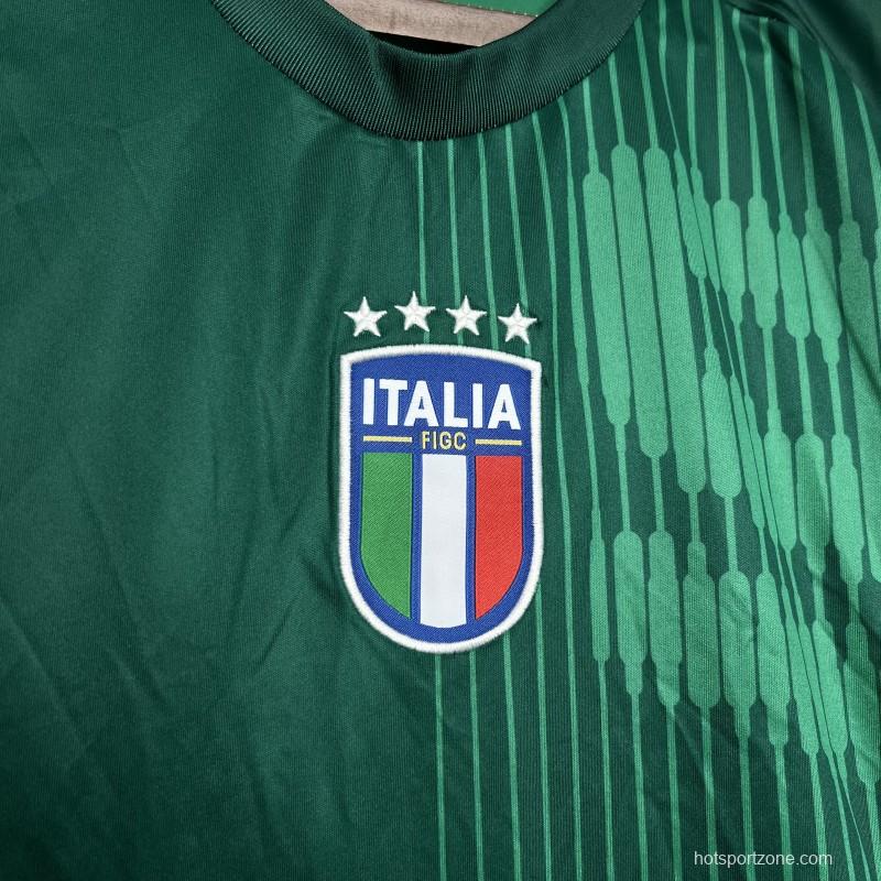 2024 Italy Pre-Match Green Jersey