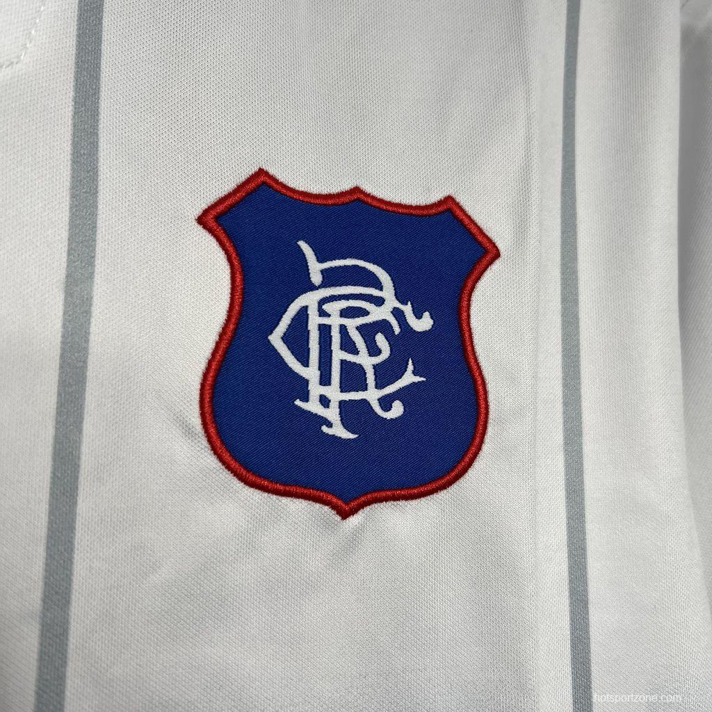 Retro 97/99 Glasgow Rangers Away White Jersey