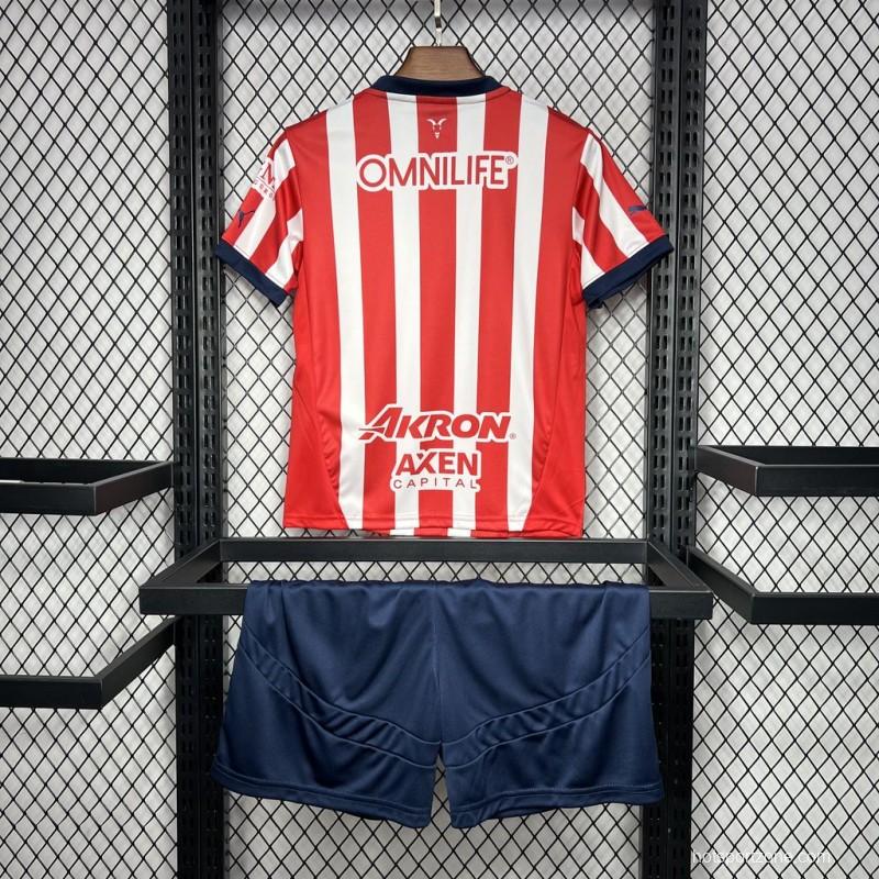 24/25 Kids Chivas Guadalajara Home Jersey