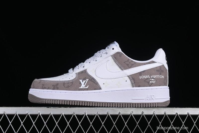 Nike Air Force 1 '07 Low Custom Casual Sneakers with Full-Length Air Cushion - CW2288-111