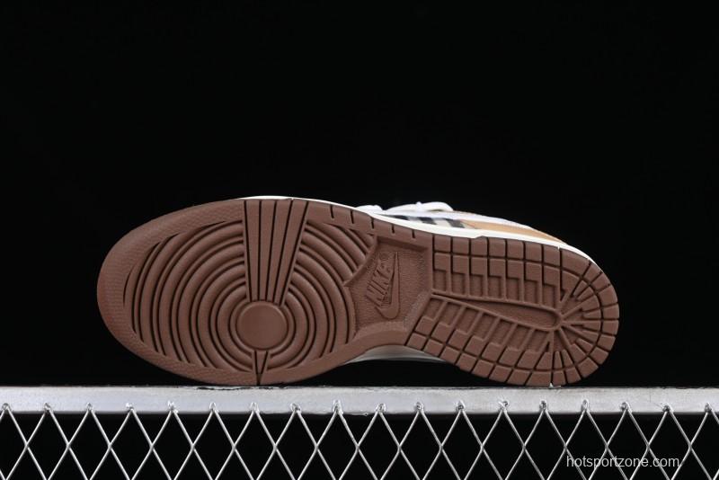 Nike Dunk Low Plaid Variation Retro SB Lace-Up Low-Top Casual Sneakers - DD1503-124