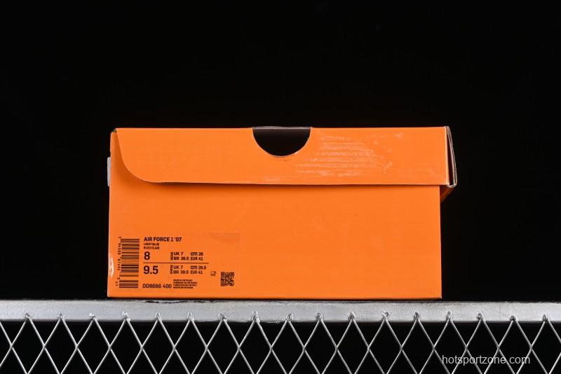 Nike Air Force 1 '07 Low LV Collaboration - Fluorescent Tie-Dye Denim Low-Top Casual Sneakers DD8686-400