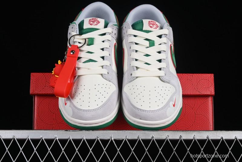Nike SB Dunk Low Chinese New Year Limited - Azure Dragon Anniversary High-End Custom Low-Top Casual Skate Shoes - CR8033-505