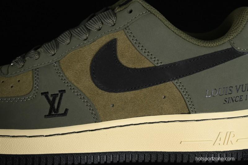 Nike Air Force 1 '07 Low LV Collaboration - Military Green Casual Sneakers - BA8806-223