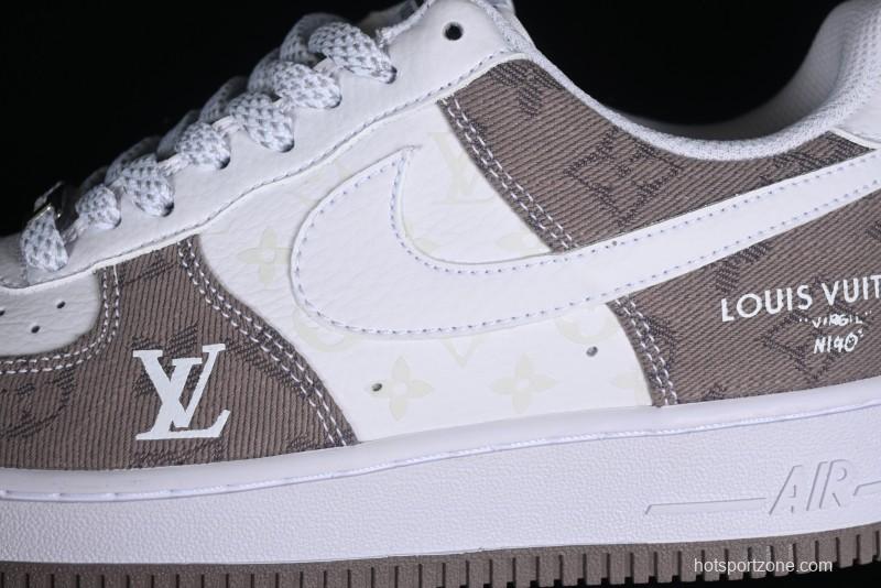 Nike Air Force 1 '07 Low Custom Casual Sneakers with Full-Length Air Cushion - CW2288-111