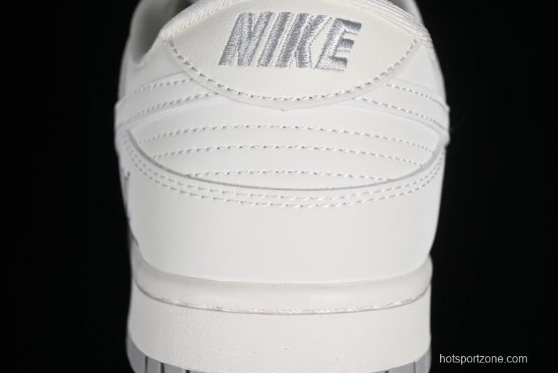 Nike SB Dunk Low LV Collaboration - Double Swoosh Beige Grey Anniversary High-End Custom Low-Top Casual Sneakers - FC2025-306