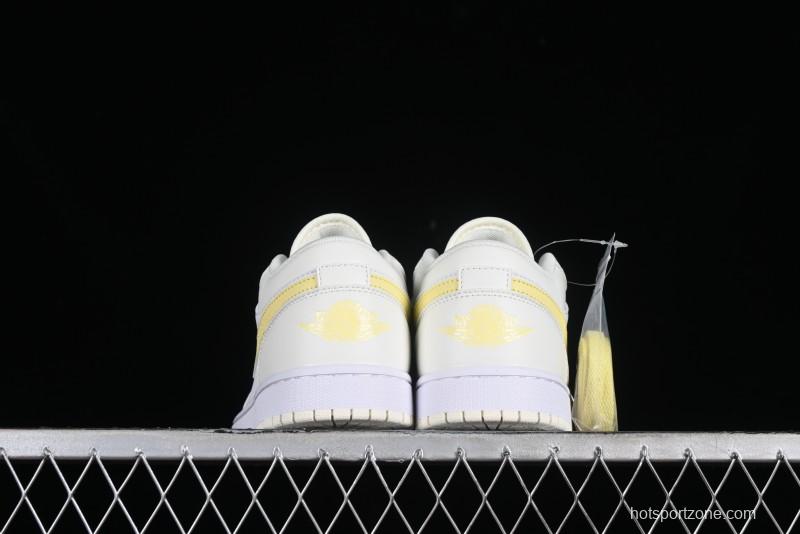 Nike Air Jordan 1 Low AJ1 Lemon Yellow Low-Top Casual Sneakers - FV8486-181