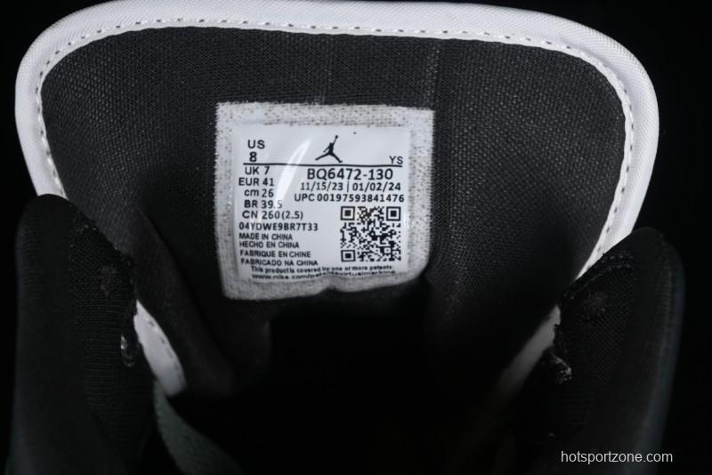 Nike Air Jordan 1 Mid AJ1 Basketball Shoes in Fresh Warm Green - BQ6472-130