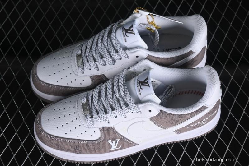 Nike Air Force 1 '07 Low Custom Casual Sneakers with Full-Length Air Cushion - CW2288-111