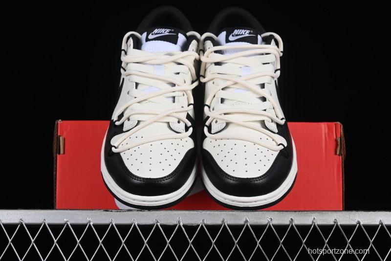 Nike Dunk Retro Saml Panda Mischief Low-Top Casual Sneakers with SB Lace and Retro Black-White Design - DD1391-100