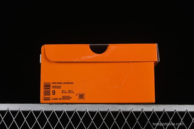 Nike SB Dunk Low LV Collaboration - Black Denim Print Anniversary High-End Custom Low-Top Casual Skate Shoes - SJ2068-238