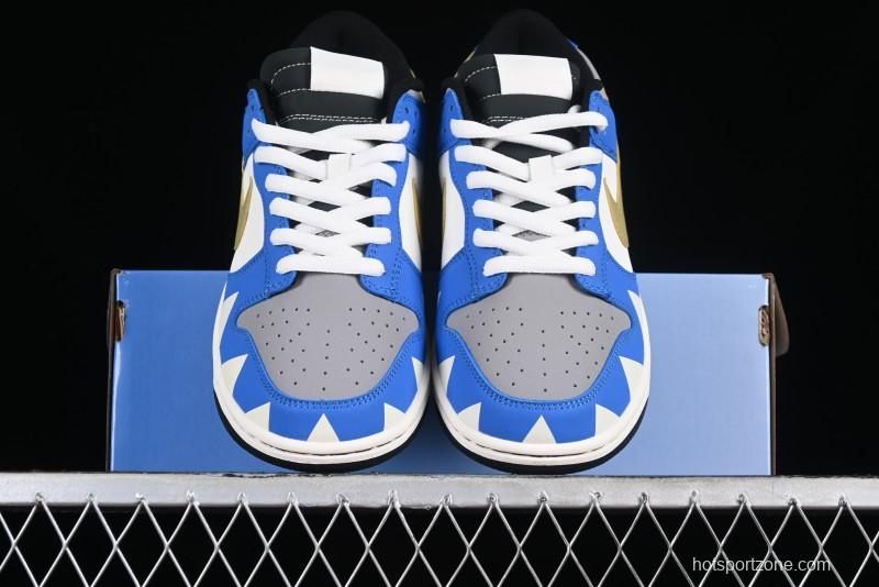 Nike SB Dunk Low Power Rangers Triceratops Colorway Low-Top Casual Skateboarding Shoes - ZZ1998-007