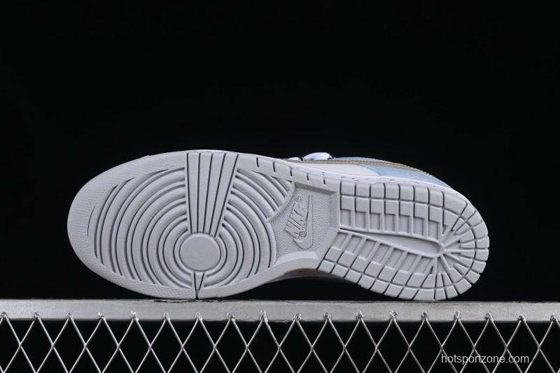 Nike Dunk Pure "Platinum" SB Low-Top Casual Sneakers with Dual Laces and Bear-Inspired Design - DV0831-101