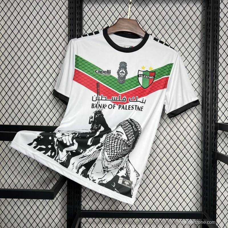 2024/25 CD Palestino White Graffiti Jersey