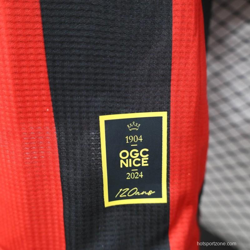 24/25 Player Version OGC Nice Home Jersey