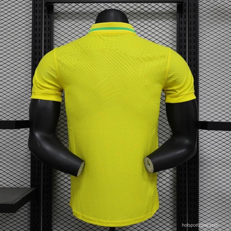 25/26 Player Version Brazil POLO Yellow Jersey
