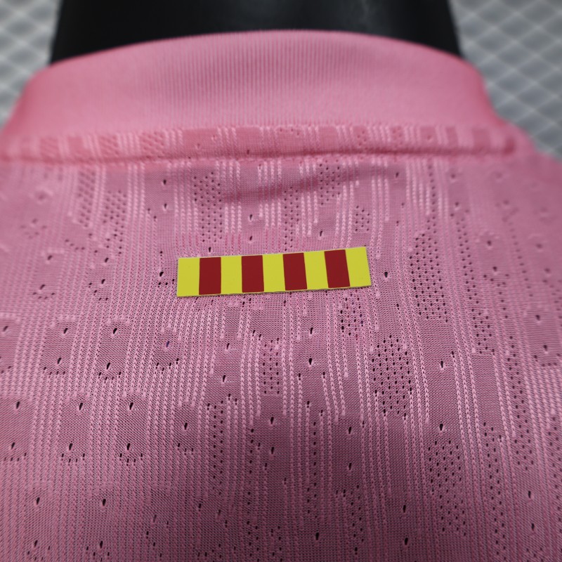 Player Version 25/26 FC Barcelona 125Th Anniversary Special Pink with Spotify Sponsor Jersey