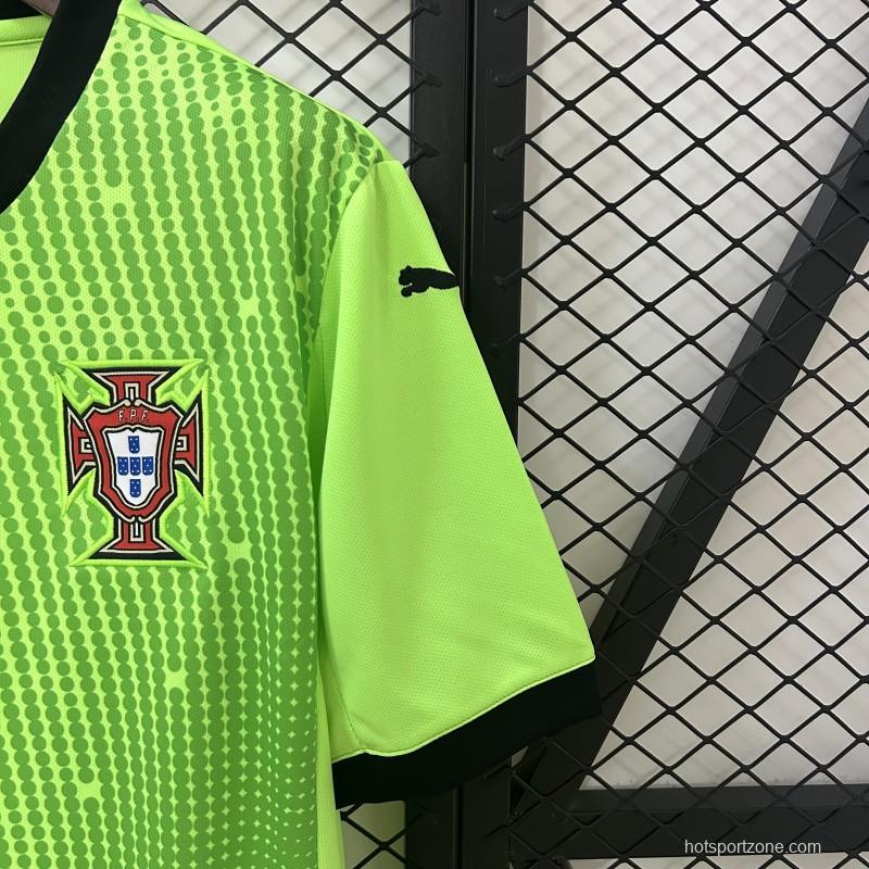 2025 Goalkeeper Portugal Green Jersey