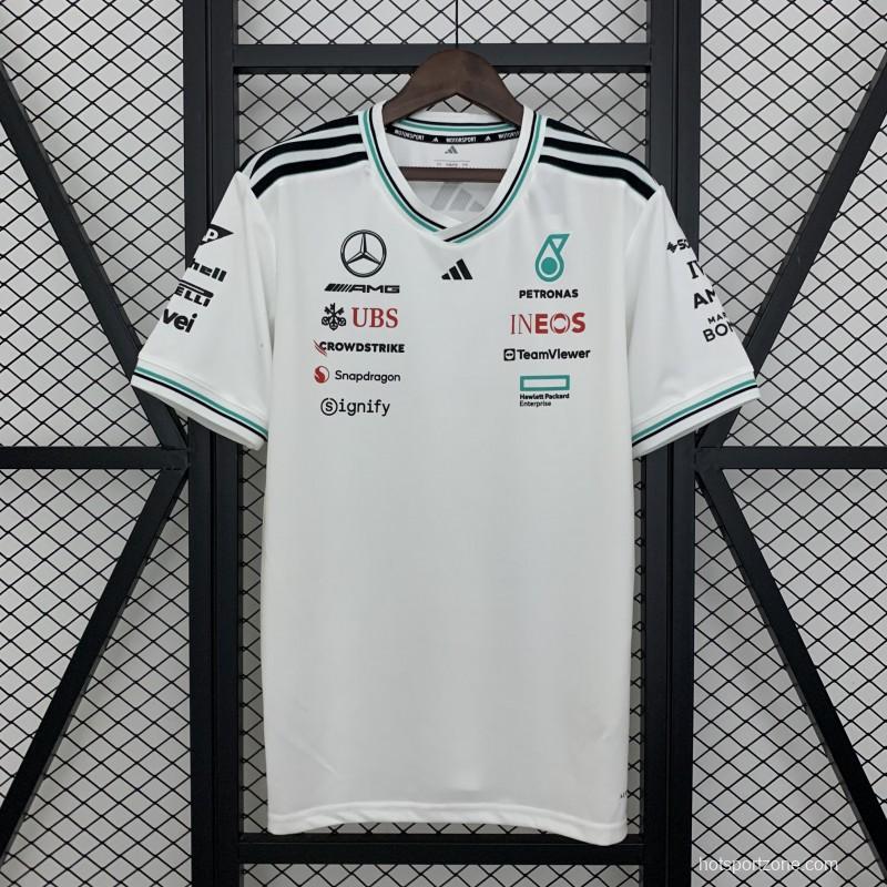 2025 F1 Formula AMG White T-Shirt