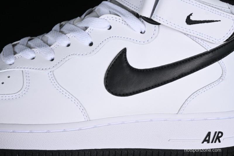 Nike Air Force 1 '07 Mid Casual Sneakers in White/Black - DV0806-101